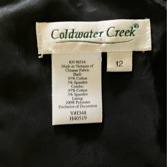 Coldwater Creek Black and White Polka Dot Midi Dress - Picture 4 of 7